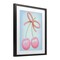 Stupell Industries Cherries And Round Bow Framed Print Under Glass, design by Marcus Prime